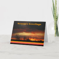 Season's greeting sunset nature arizona landscape