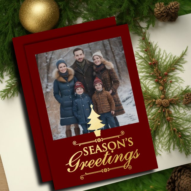 Season's Greeting Tree and Your Photo (Creator Uploaded)