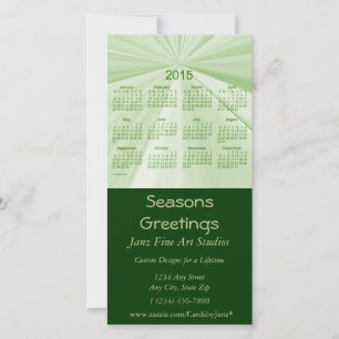 Seasons Greetings 2015 Business Calendar Holiday Card