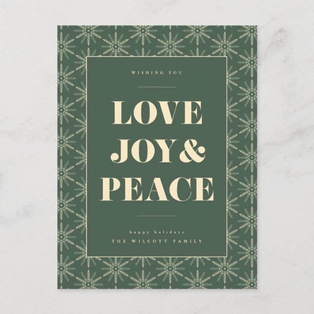 SEASON'S GREETINGS | Add Your Photo Postcard (Front)