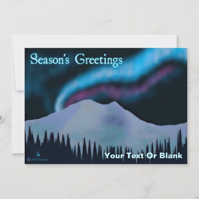 Season's Greetings - Blue Aurora (Front)