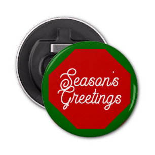 Season's Greetings Bottle Opener