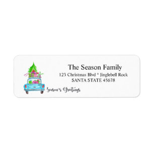 Season's Greetings Car and Christmas gifts