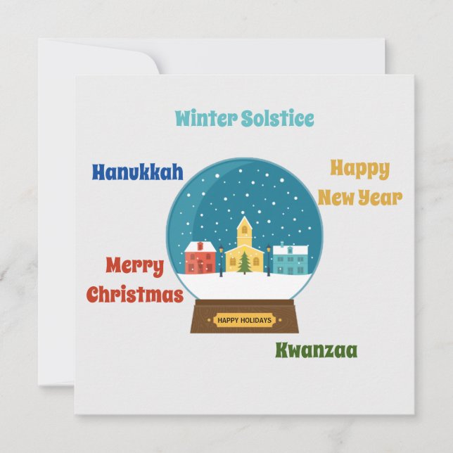 Season's Greetings  Card (Front)