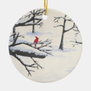 Season's Greetings Ceramic Tree Decoration