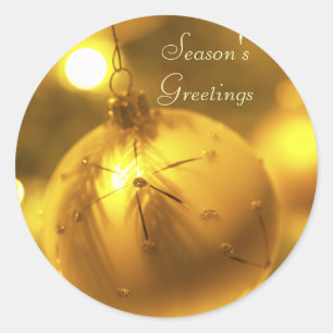Season's Greetings Christmas Stickers