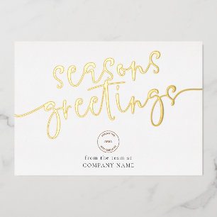 Seasons Greetings Corporate Logo Luxury Real