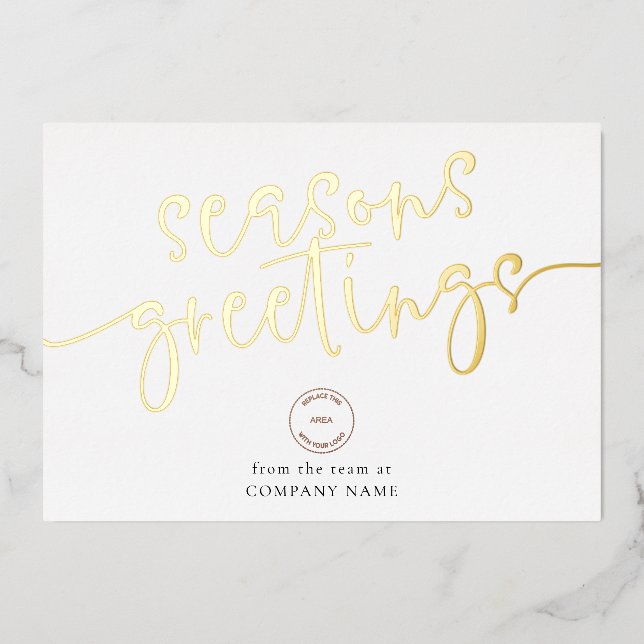 Seasons Greetings Corporate Logo Luxury Real (Front)