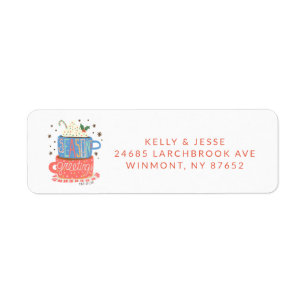 Seasons Greetings Cute Christmas Return Address