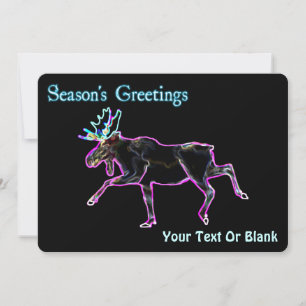 Season's Greetings - Electric Moose Holiday Card