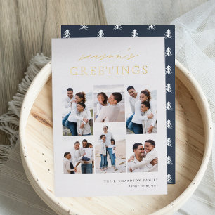 Season's Greetings Elegant 6 Photo Collage