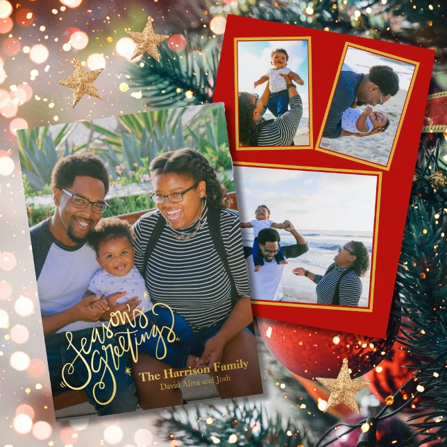 Seasons Greetings Family Photo Christmas Real (Creator Uploaded)