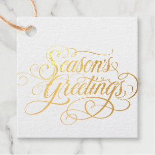 Season's Greetings Favour Tags