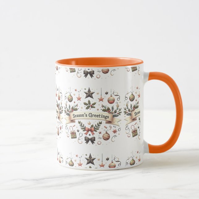 Season's Greetings Festive Mug  (Right)