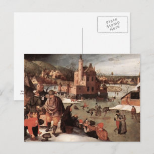 Season's Greetings. Fine Art Christmas Holiday Postcard