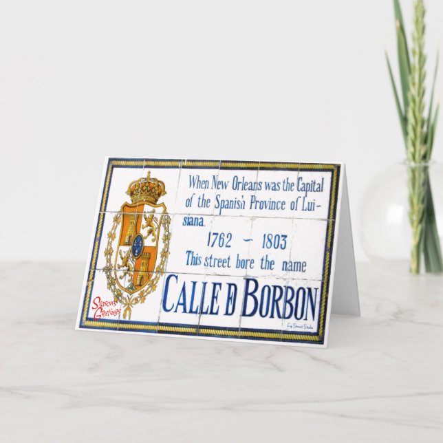 Seasons Greetings from Bourbon Street Holiday Card (Front)