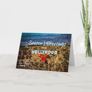 Season's Greetings from Hollywood Los Angeles Thank You Card
