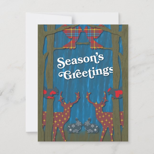 Season's Greetings from the Forest Holiday Card (Front)