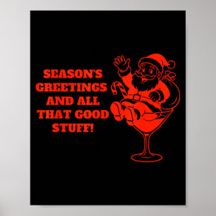 Season's Greetings Funny Christmas Holiday Humor  Poster