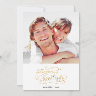Seasons Greetings (GOLD) Holiday Card