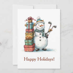 Season's Greetings Golf Card