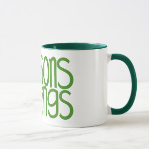 Seasons Greetings Green Mug