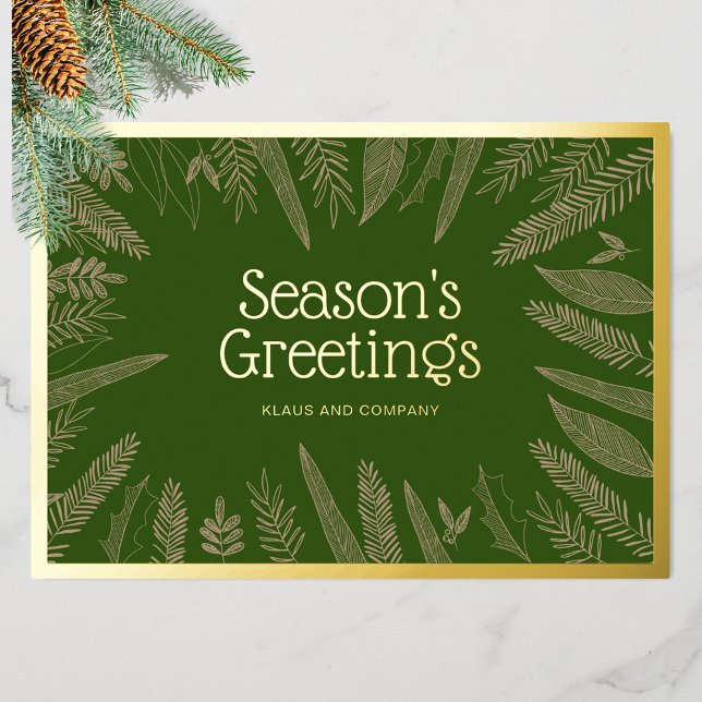 Season's Greetings Greenery Corporate Christmas (Creator Uploaded)