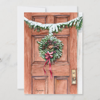 Season's Greetings Holiday Blank Card