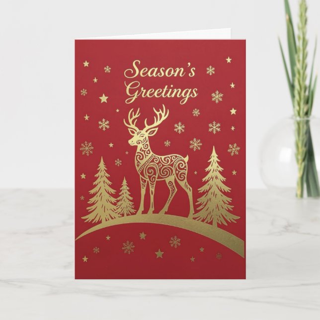 Season's Greetings Holiday Card (Front)