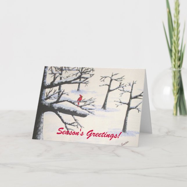 Season's Greetings Holiday Card (Front)