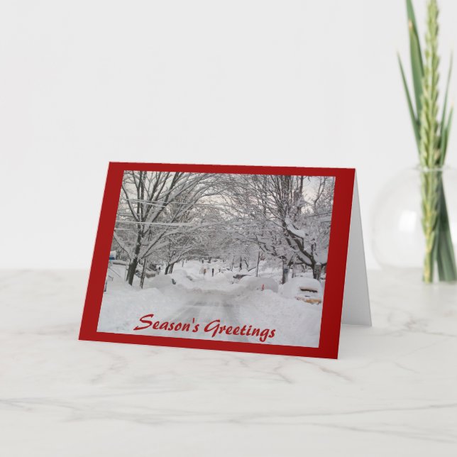 Season's Greetings Holiday Card (Front)