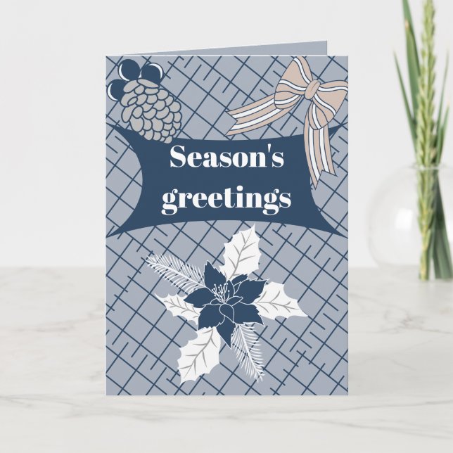 Season's Greetings Holiday Card (Front)