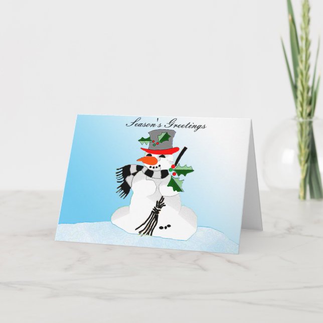 Season's Greetings Holiday Card (Front)