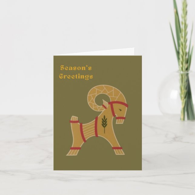 Season's Greetings Holiday Card (Front)