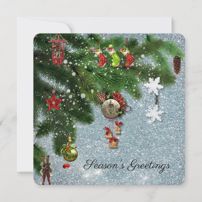 Season's Greetings Holiday Card (Front)