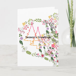 Season's Greetings Holiday Christmas Card
