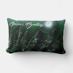 Season's Greetings Holiday Lumbar Cushion