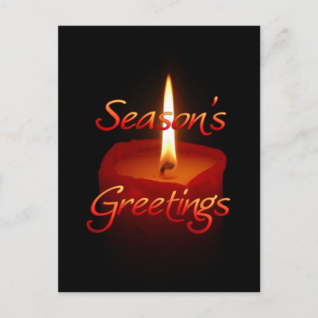Season's Greetings Holiday Postcard (Front)