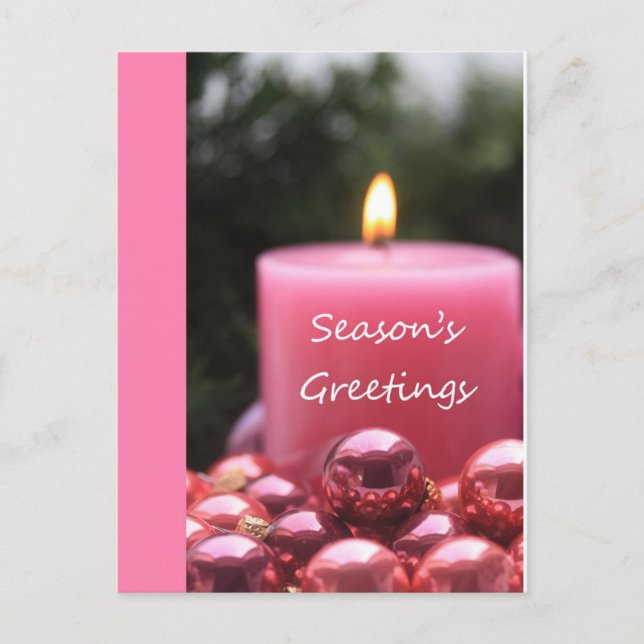 Season's Greetings Holiday Postcard (Front)