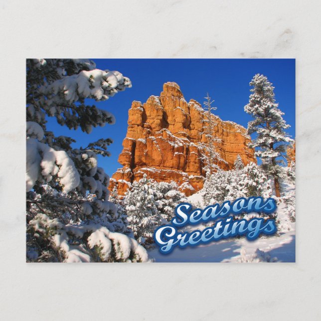 Seasons Greetings Holiday Postcard (Front)