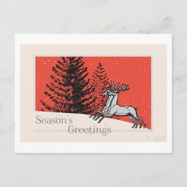 Season's Greetings Holiday Postcard (Front)