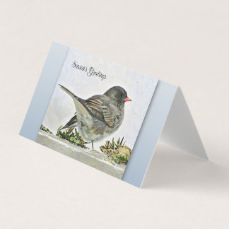 Season's Greetings - Junco - Blank