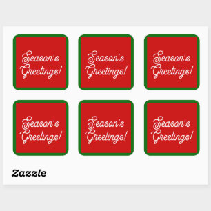 Season's Greetings Labels/Envelope Seals