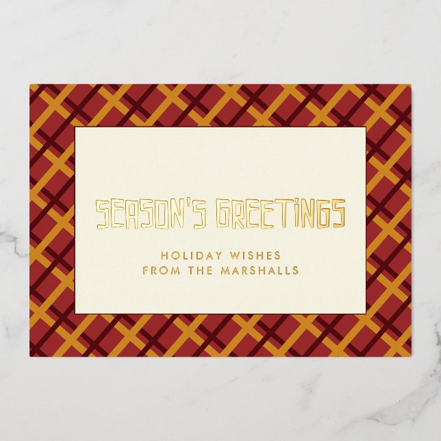 Season's Greetings mid century pattern (Front)