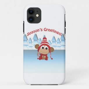 Season's Greetings!  Monkey Case-Mate iPhone Case