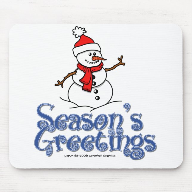 Season's Greetings Mousepad (Front)