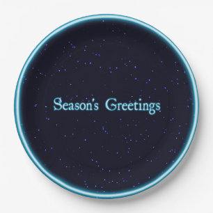 Season's Greetings Paper Plate