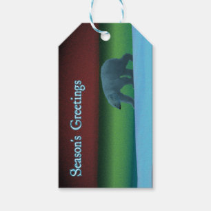 Season's Greetings - Polar Lights Polar Bear Gift Tags