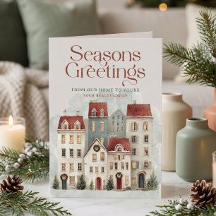 Seasons Greetings Real Estate Holiday Card