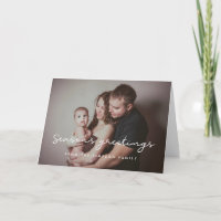 Season's Greetings Simple Photo